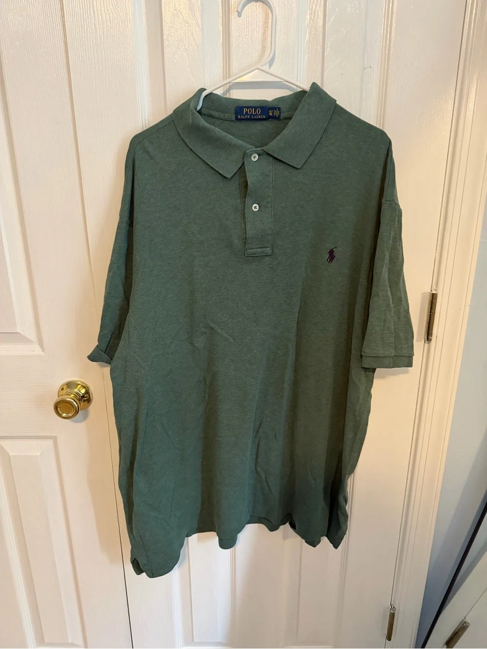 Polo Ralph Lauren Men's XLT Green Cotton Short Sleeve Polo Shirt